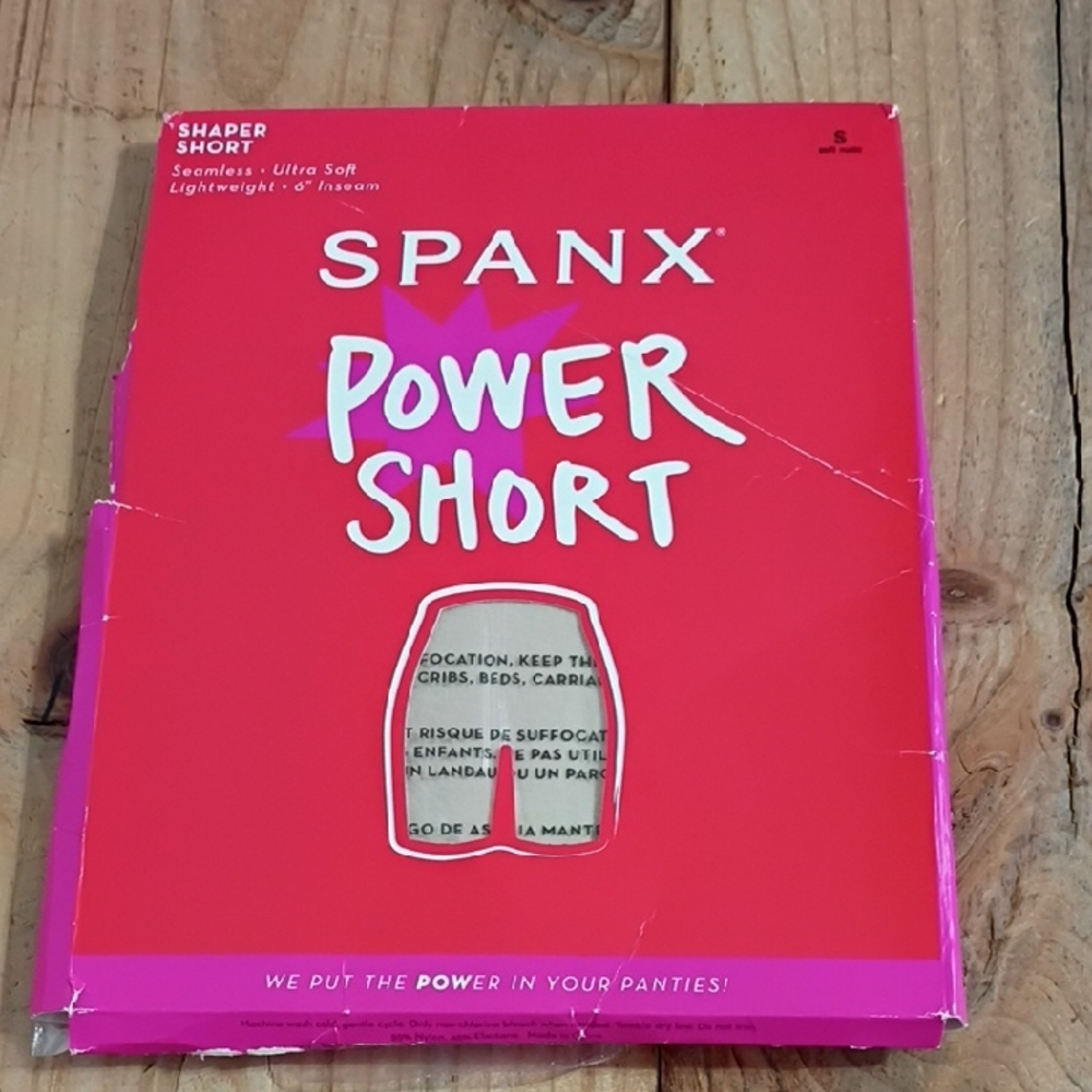 Spanx Power Short Soft Nude Seamless Shaper Short Size S NWT
